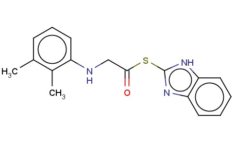 ((2,3-DIMETHYLPHENYL)AMINO)ETHANETHIOIC ACID S-1H-BENZIMIDAZOL-2-YL ESTER